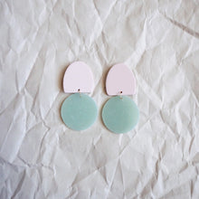 Load image into Gallery viewer, De Nada Small Dangle Earrings in Blush/Seaglass