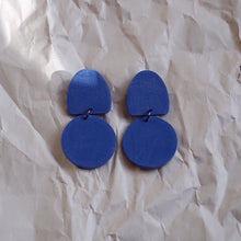 Load image into Gallery viewer, De Nada Small Dangle Earrings in Cobalt