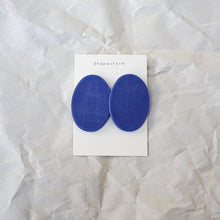 Load image into Gallery viewer, Simple Oval Studs - Cobalt