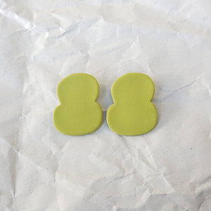 Fig. 8 Stud Earrings in Chartreuse