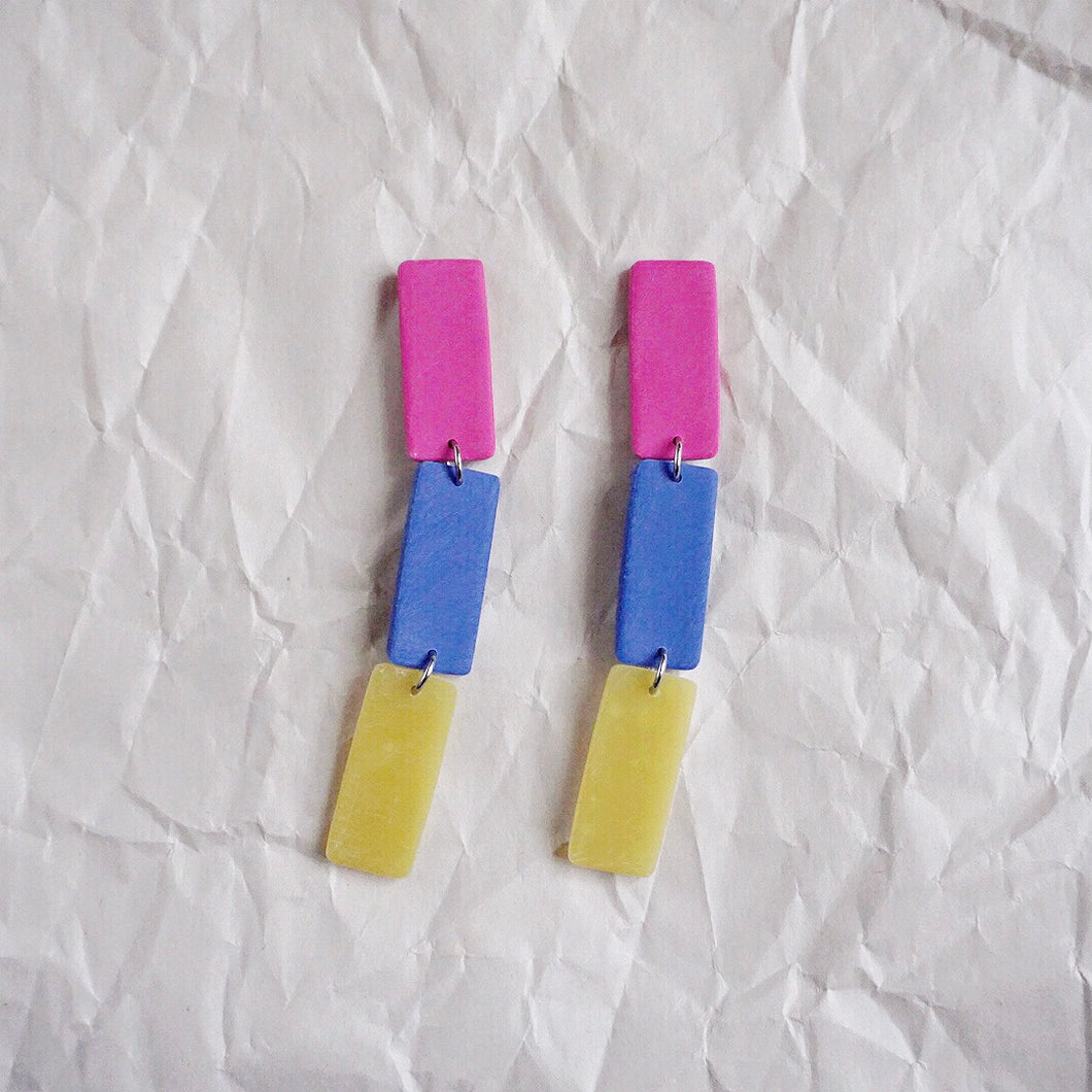 Linear Stack Earrings 004