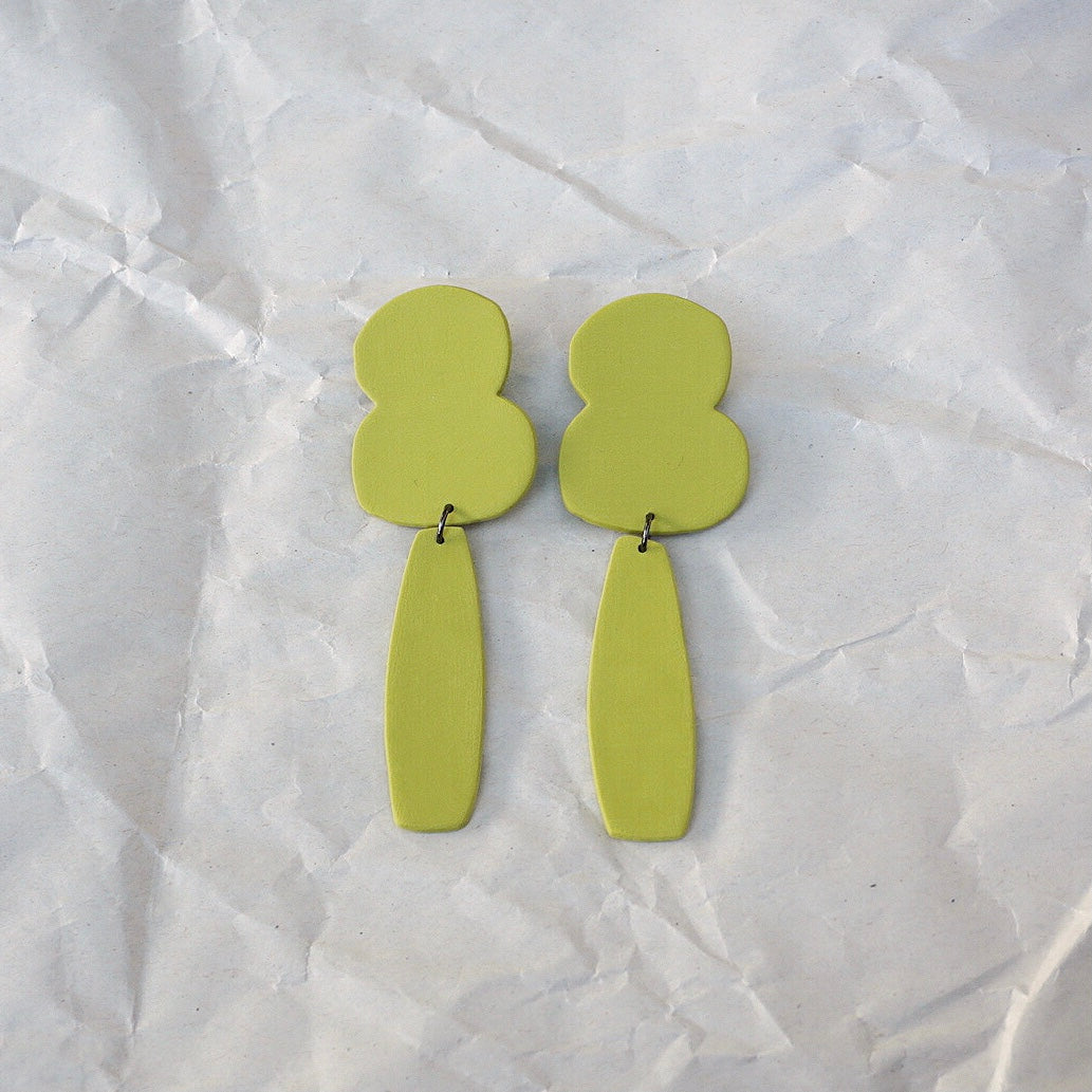 Fig. 8 Earrings in Chartreuse